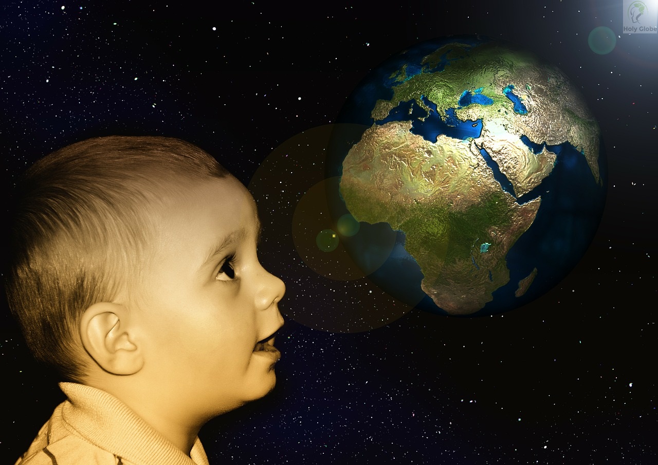children and mother earth