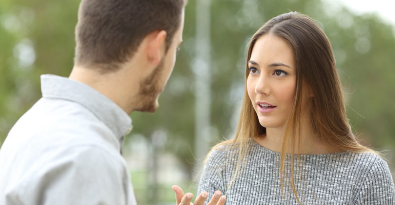 couple talking